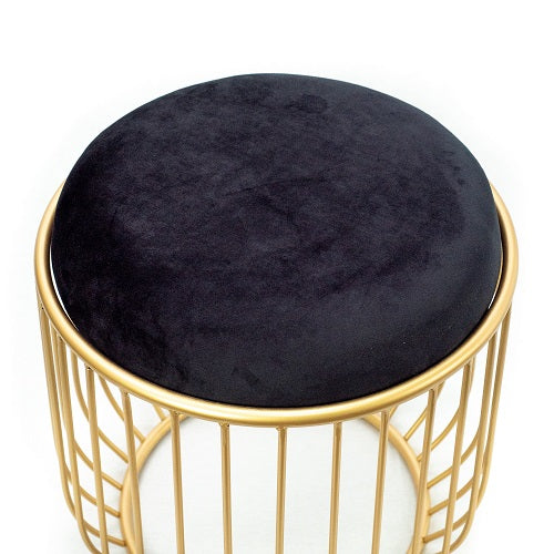 Gold accent online stool