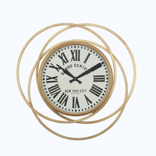 Retailer Large Gold Finish Wall Clock